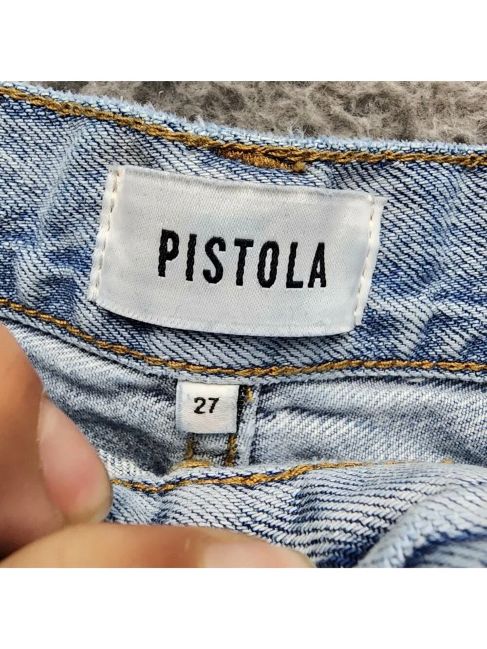 Pistola Shorts Womens 27 Blue Cotton Denim Cutoff Jorts *Read*